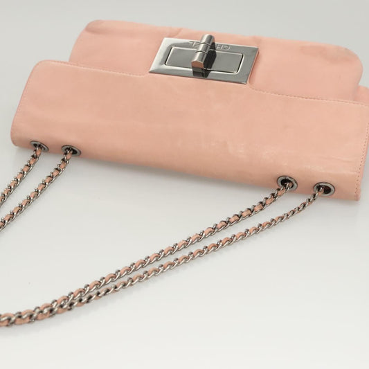 Chanel Mademoiselle Chocolate Bar Clutch Quilted Lambskin Small