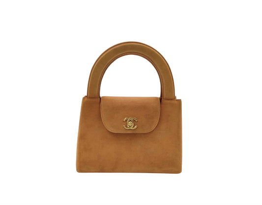 Chanel Kelly Top Handle Shopping Bag SUEDE Product Image