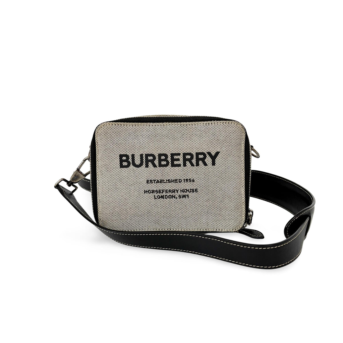 Burberry Horseferry Bum Printed Canvas mini