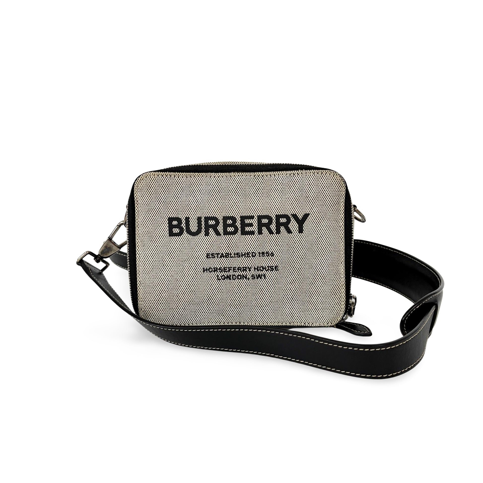 Burberry Horseferry Bum Printed Canvas mini