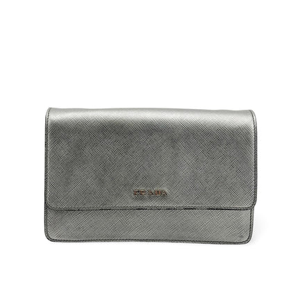 Prada Wallet on Strap Saffiano Leather Small