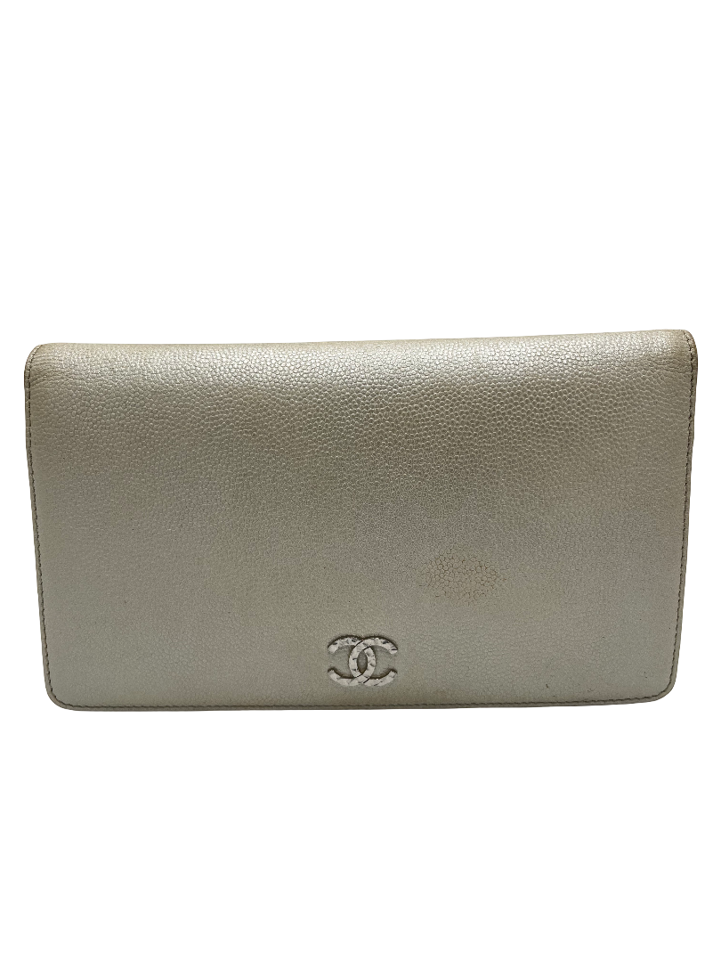 Chanel CC bifold wallet leather medium