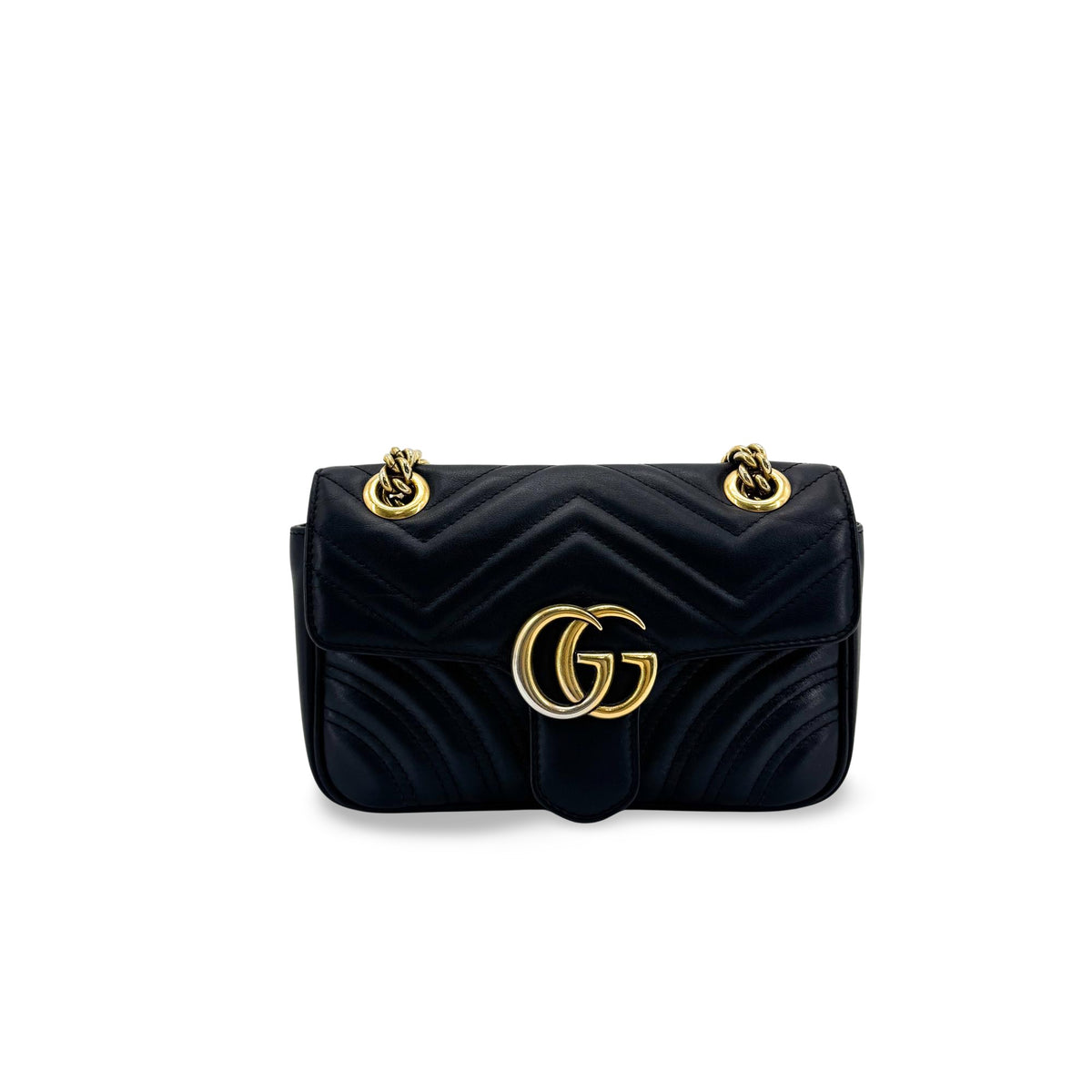 Gucci GG Marmont Flap Matelasse Leather Super Mini