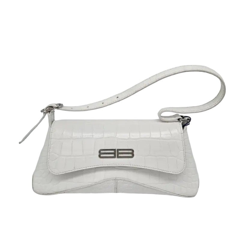 Balenciaga XX Flap Street Crocodile Embossed Leather Small