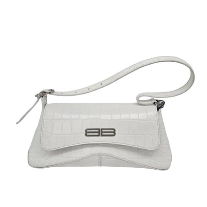 Balenciaga XX Flap Street Crocodile Embossed Leather Small