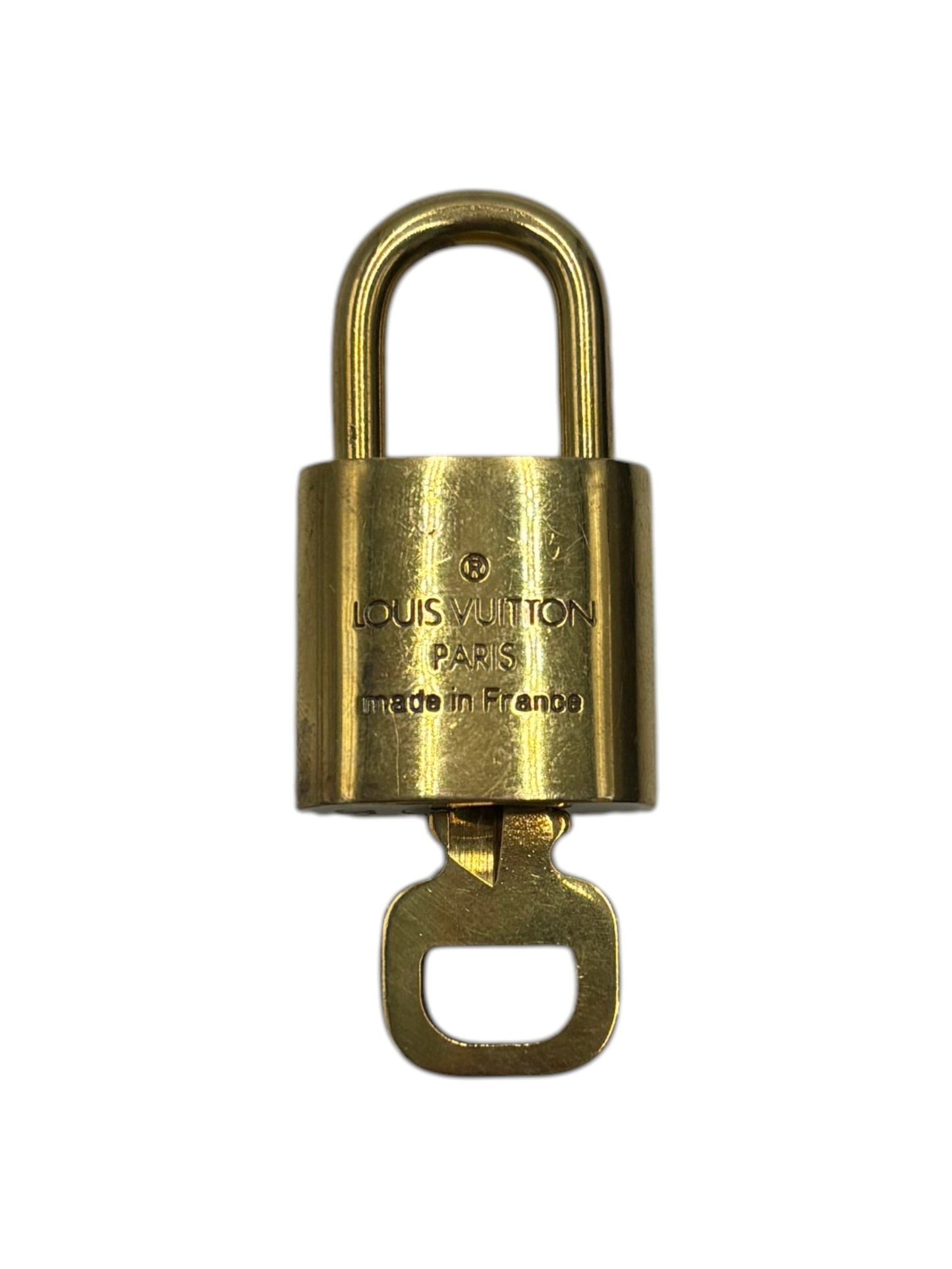 Louis Vuitton Padlock and Key Logo Cufflinks Metal Product Image