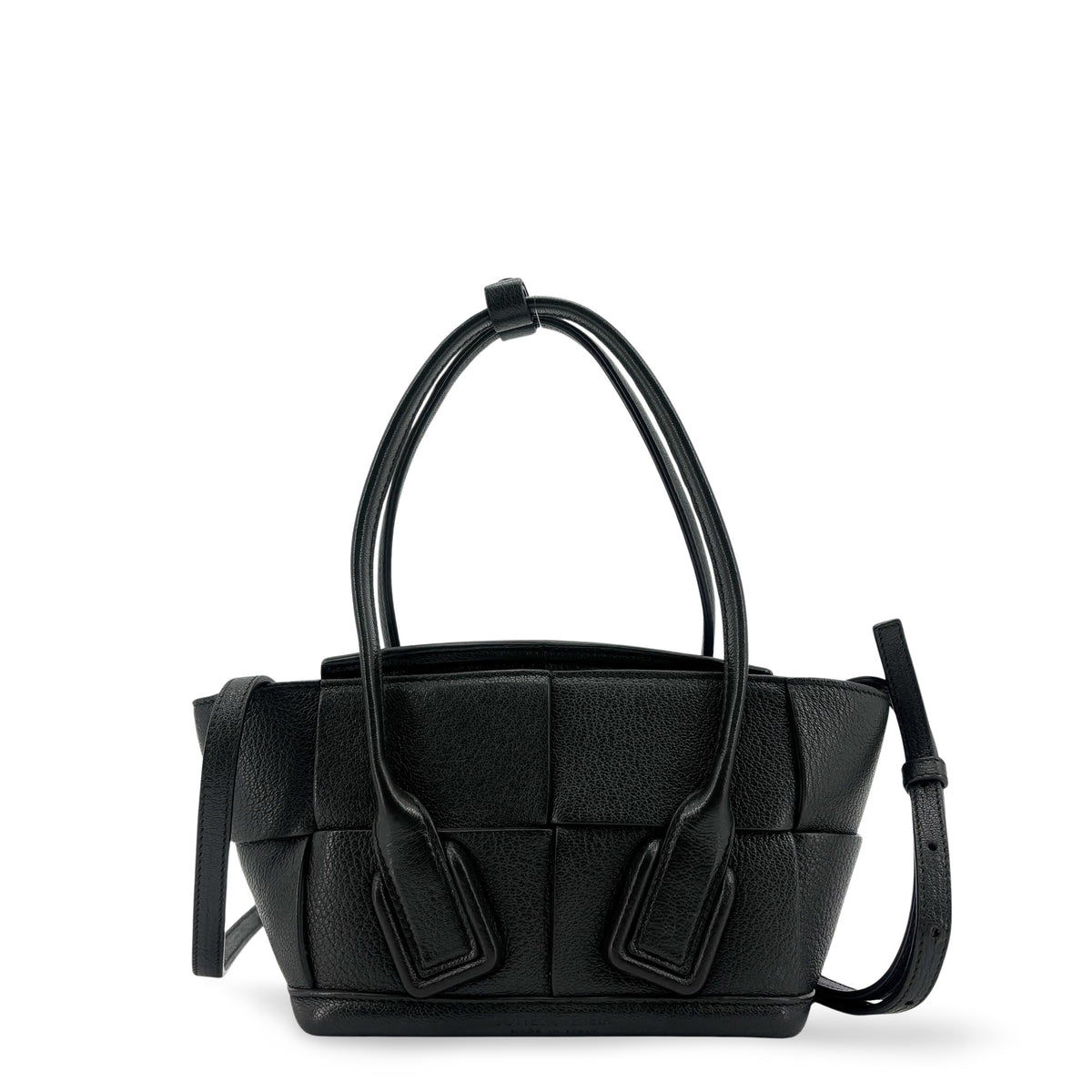 Bottega Veneta Arco Maxi Intrecciato Leather Small