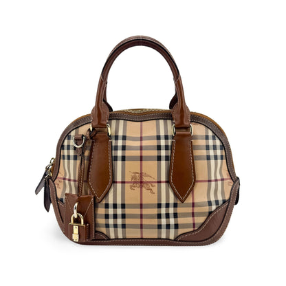 Burberry Orchard Haymarket Coated Canvas Small