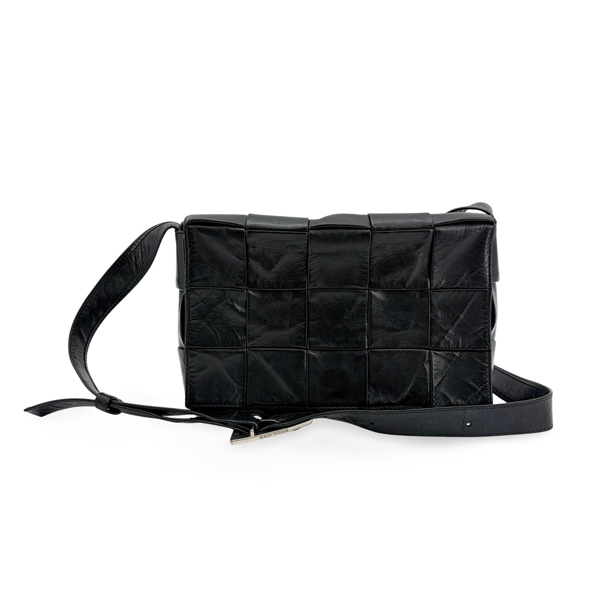 Bottega Veneta Cassette Maxi Intrecciato Leather Mini