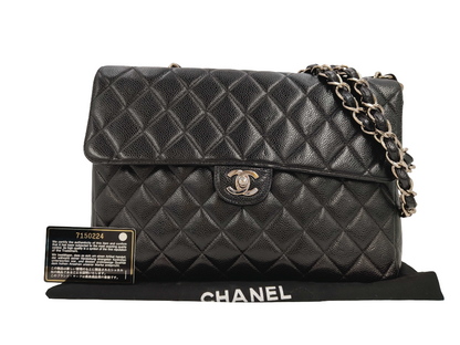 Chanel CHANEL Sac Jumbo Caviar Noir caviar large
