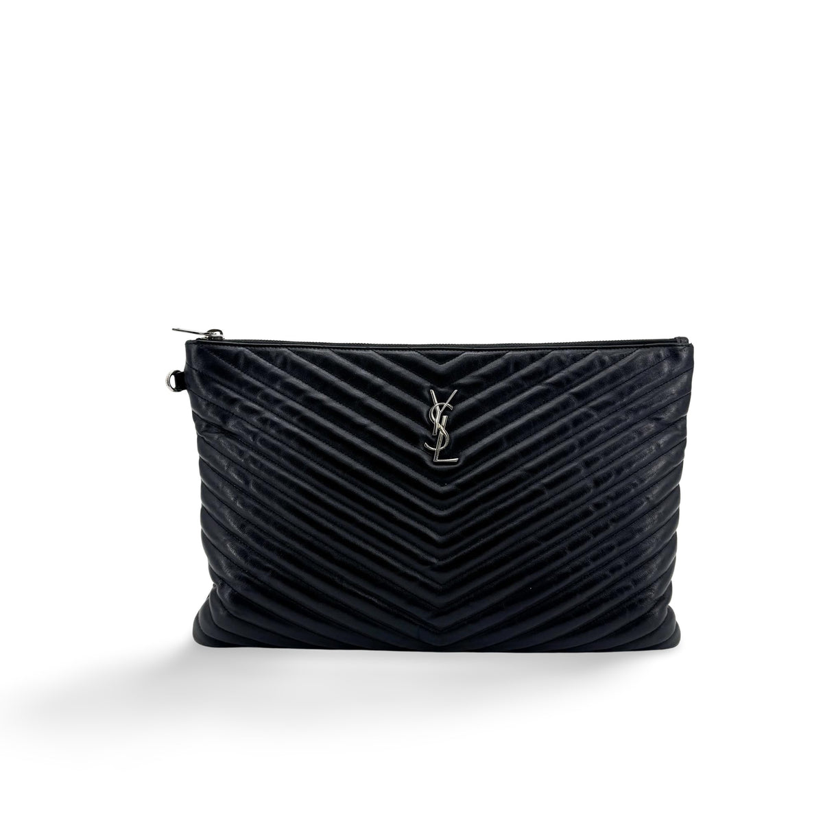 Saint Laurent Classic Monogram Clutch Leather Long