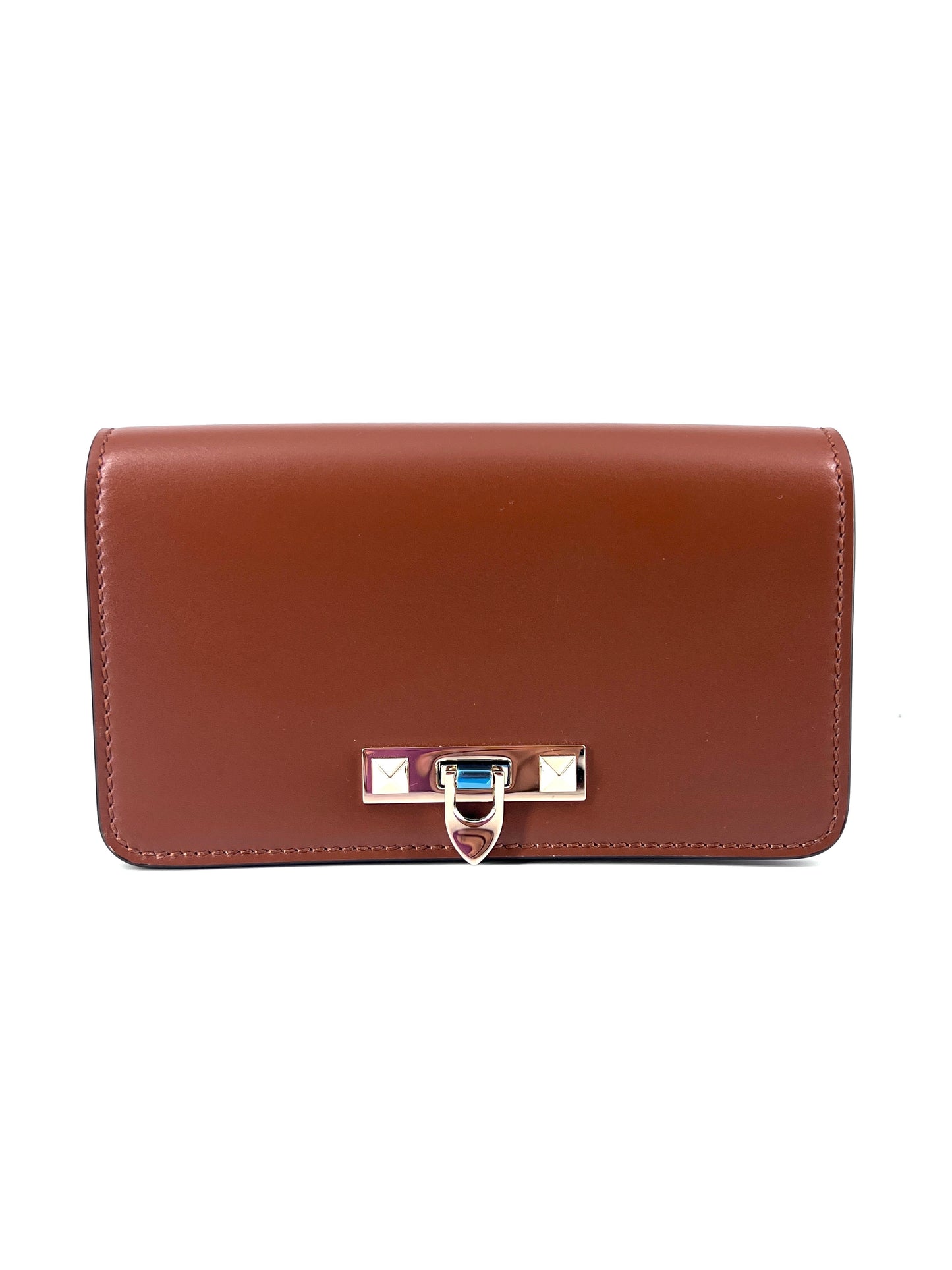 Valentino Garavani Rockstud Flip Lock Flap Bag Leather Small