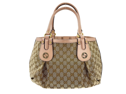 Gucci Scarlett GG Canvas with Leather Large