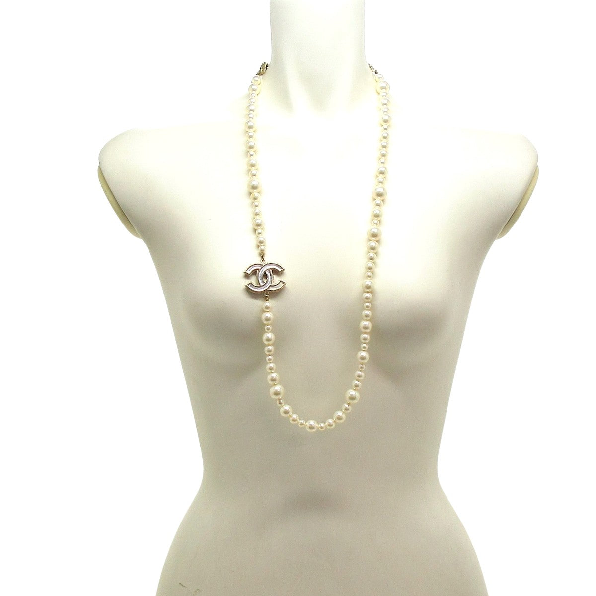 Chanel Collier chanel sautoir CC gold 67 cm