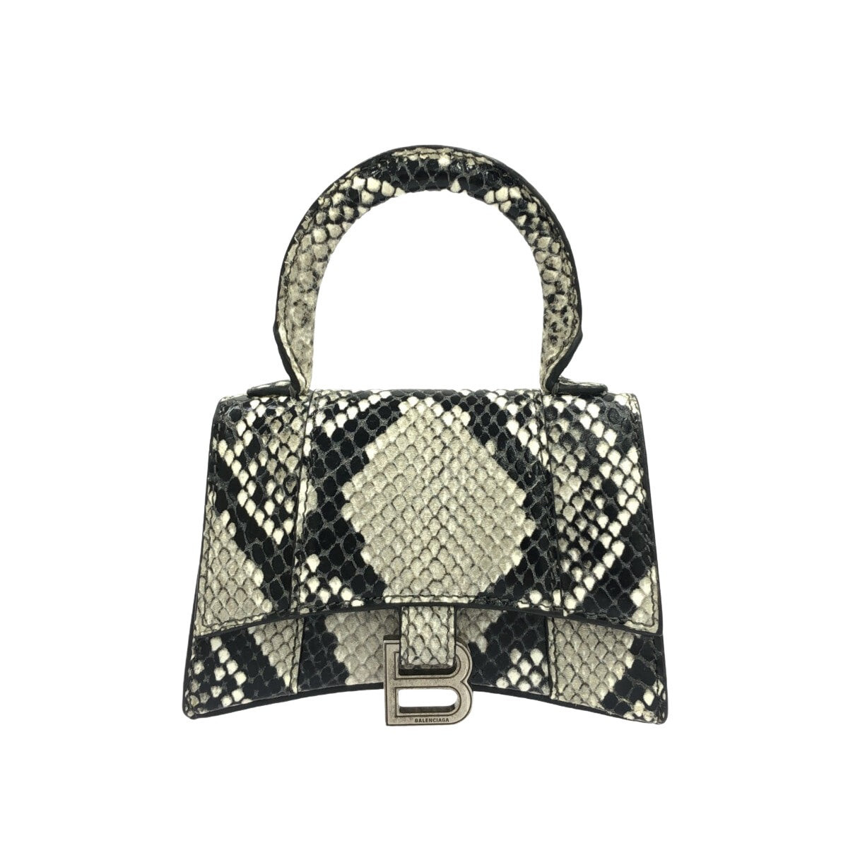 Balenciaga Hourglass Top Handle Printed Leather Small