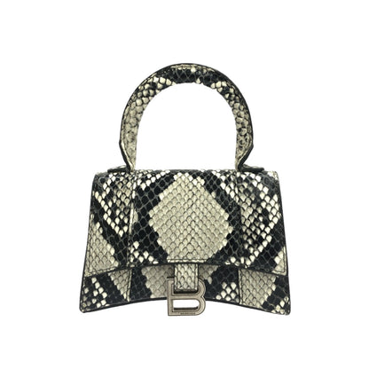 Balenciaga Hourglass Top Handle Printed Leather Small