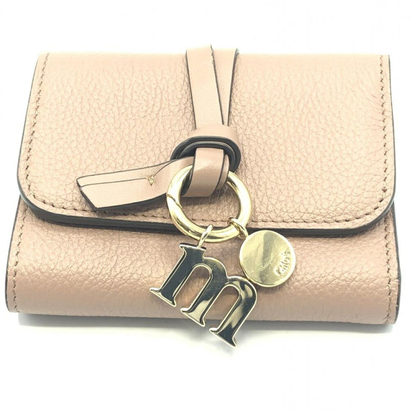 Chloe Alphabet Trifold Wallet Leather Mini