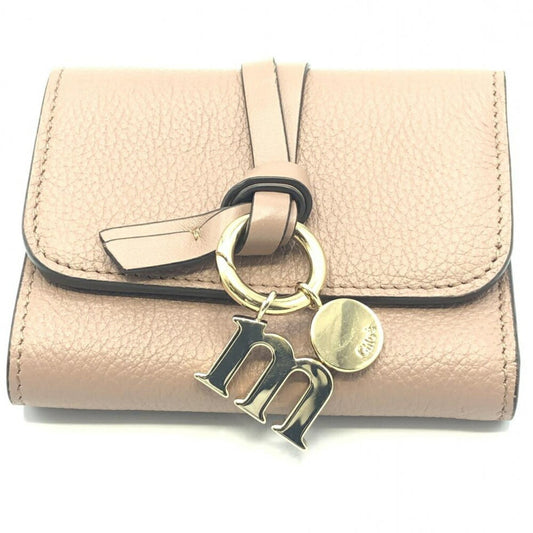 Chloe Alphabet Trifold Leather Mini