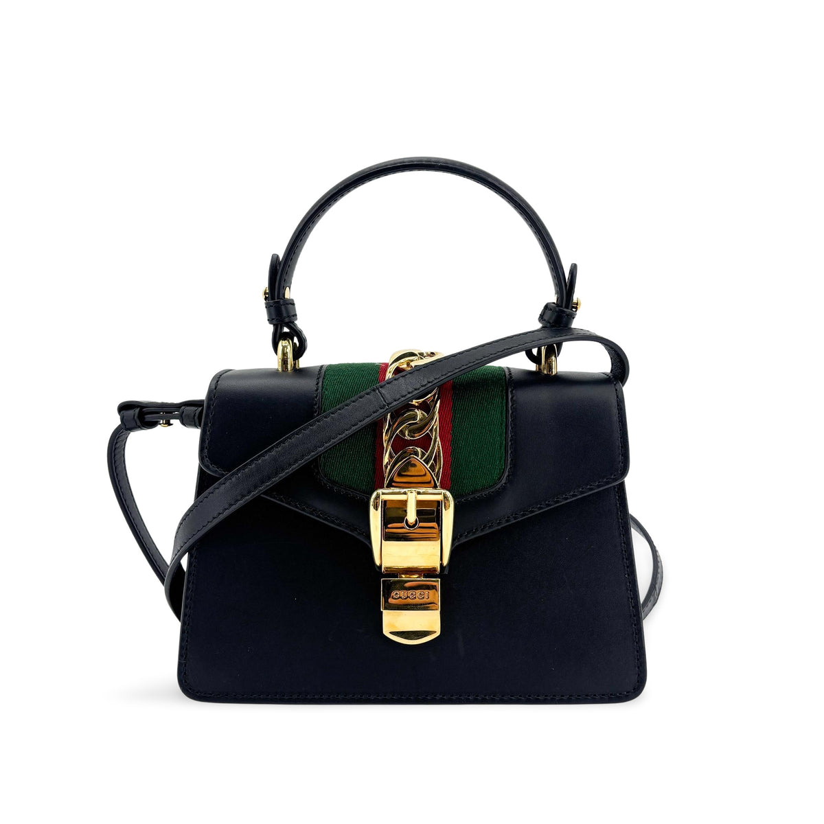 Gucci Sylvie Top Handle Leather Medium