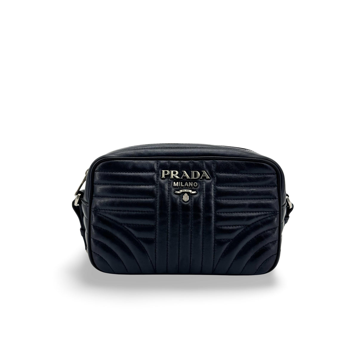 Prada Camera Diagramme Quilted Leather Small