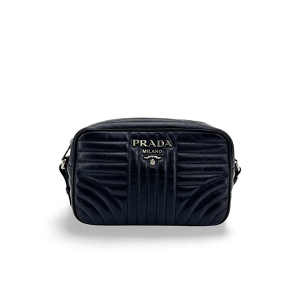Prada Camera Diagramme Quilted Leather Small