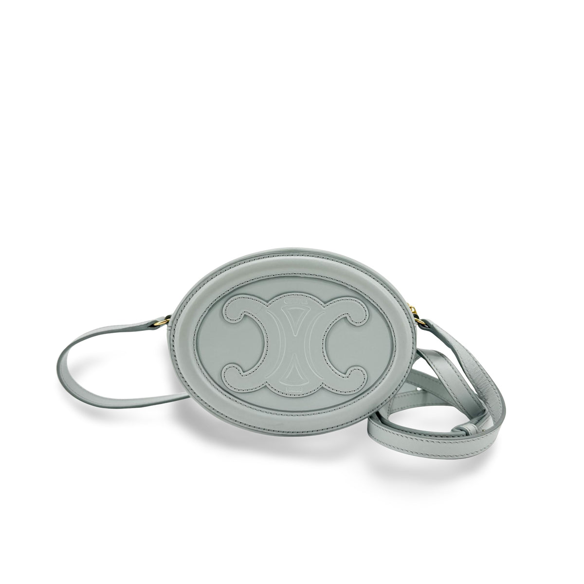 Celine Triomphe Oval Leather Mini