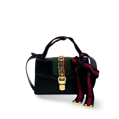 Gucci Sylvie Chain Leather Mini