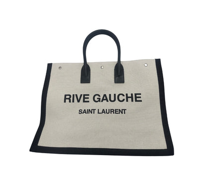 Saint Laurent Rive Gauche Shopper Tote Canvas Large