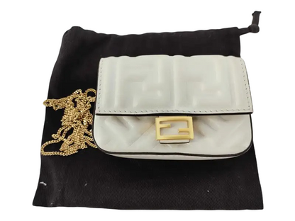 Fendi Baguette Bag Charm Leather Nano