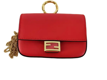 Fendi Baguette Bag Charm Leather Nano