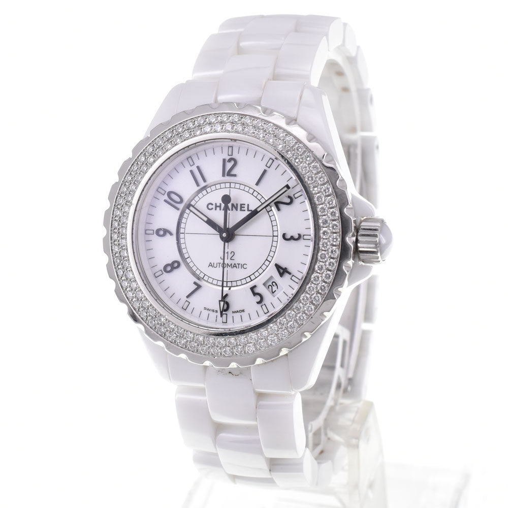 Chanel J12 Automatic Ceramic and Stainless Steel with Diamond Bezel 38