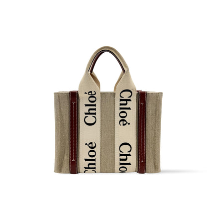 Chloe Woody Canvas with Leather Medium