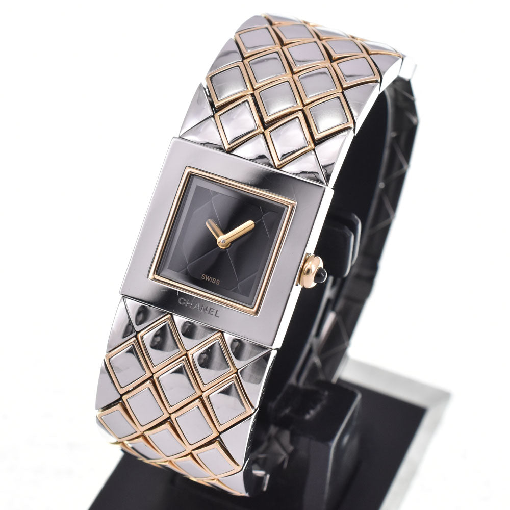 Chanel Matelasse Quartz Stainless Steel 19