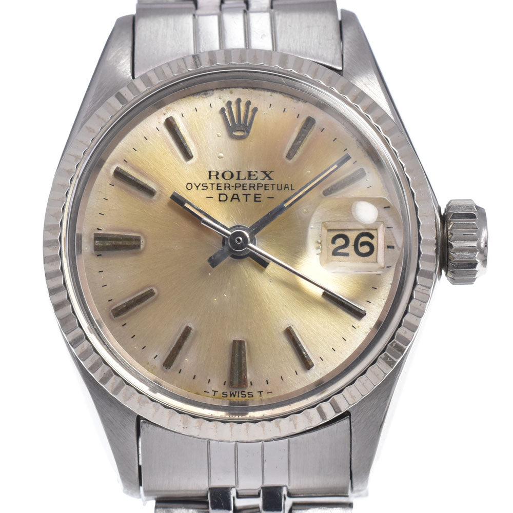 Rolex Oyster Perpetual Date Automatic Stainless Steel and White Gold 26