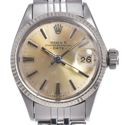 Rolex Oyster Perpetual Date Automatic Stainless Steel and White Gold 26
