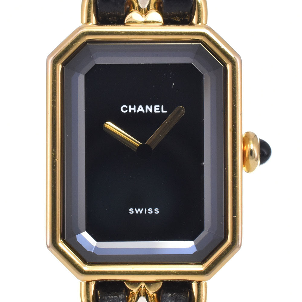 Chanel Premiere Rock Quartz Stainless Steel and Leather 20