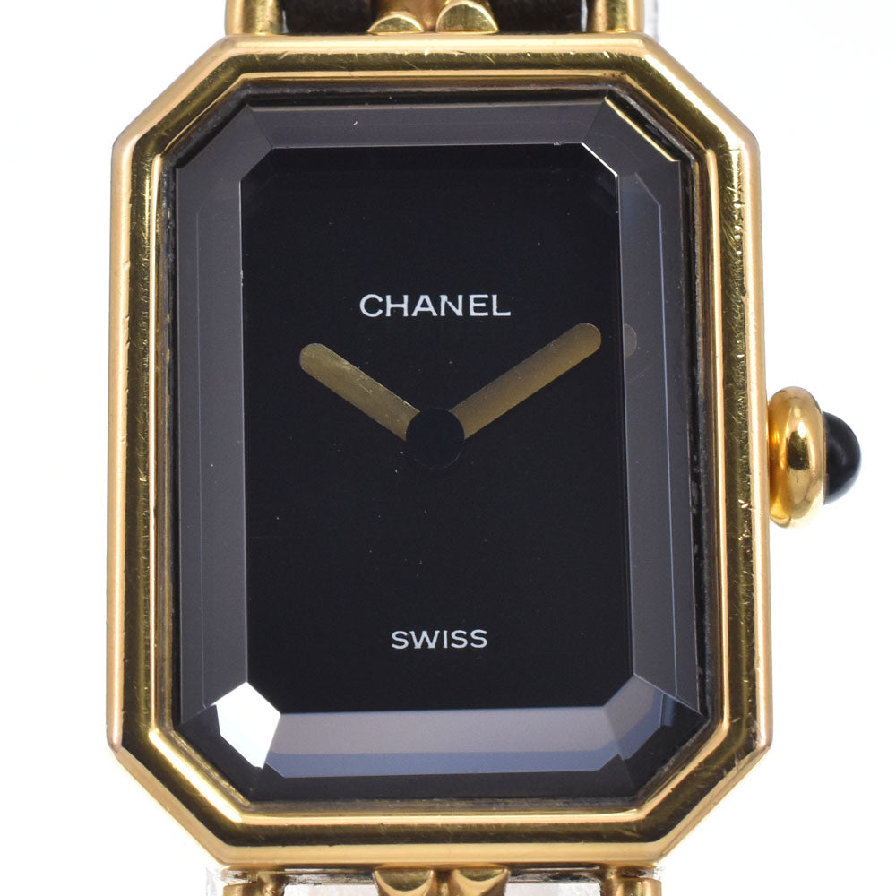 Chanel Premiere Rock Quartz Stainless Steel and Leather 20