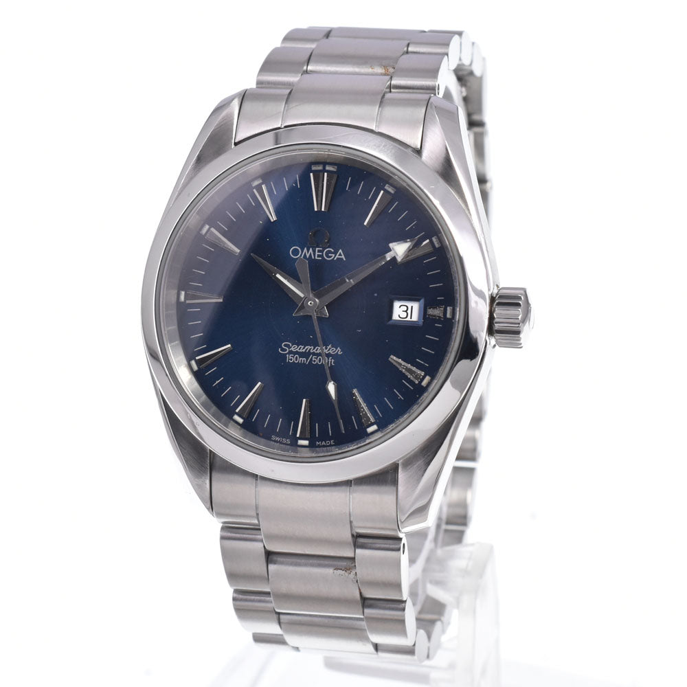 Omega Seamaster Aqua Terra 150M Quartz Stainless Steel with Diamond Markers and Mother of Pearl 36