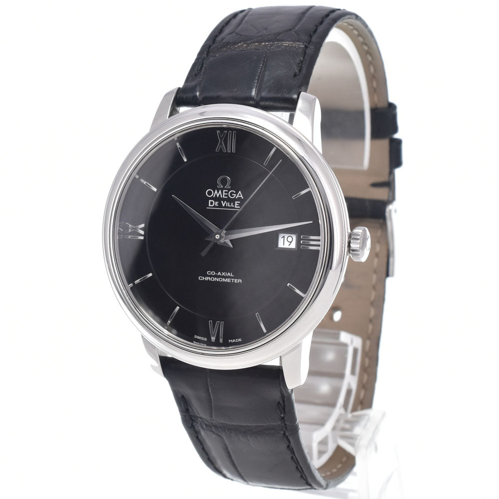 Omega De Ville Prestige Co-Axial Chronometer Automatic Stainless Steel and Alligator 39
