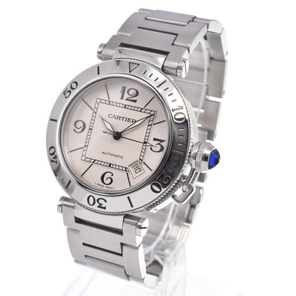 Cartier Pasha Seatimer Quartz Stainless Steel and Rubber 33