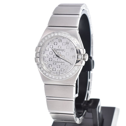 Omega Constellation Quartz Stainless Steel with Diamond Bezel and Markers 24