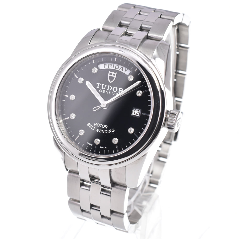 Tudor Glamour Day Date Automatic Stainless Steel with Diamonds 39