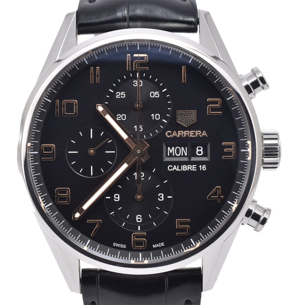 Tag Heuer Carrera Caliber 16 Chronograph Date Automatic Stainless Steel with leather 43