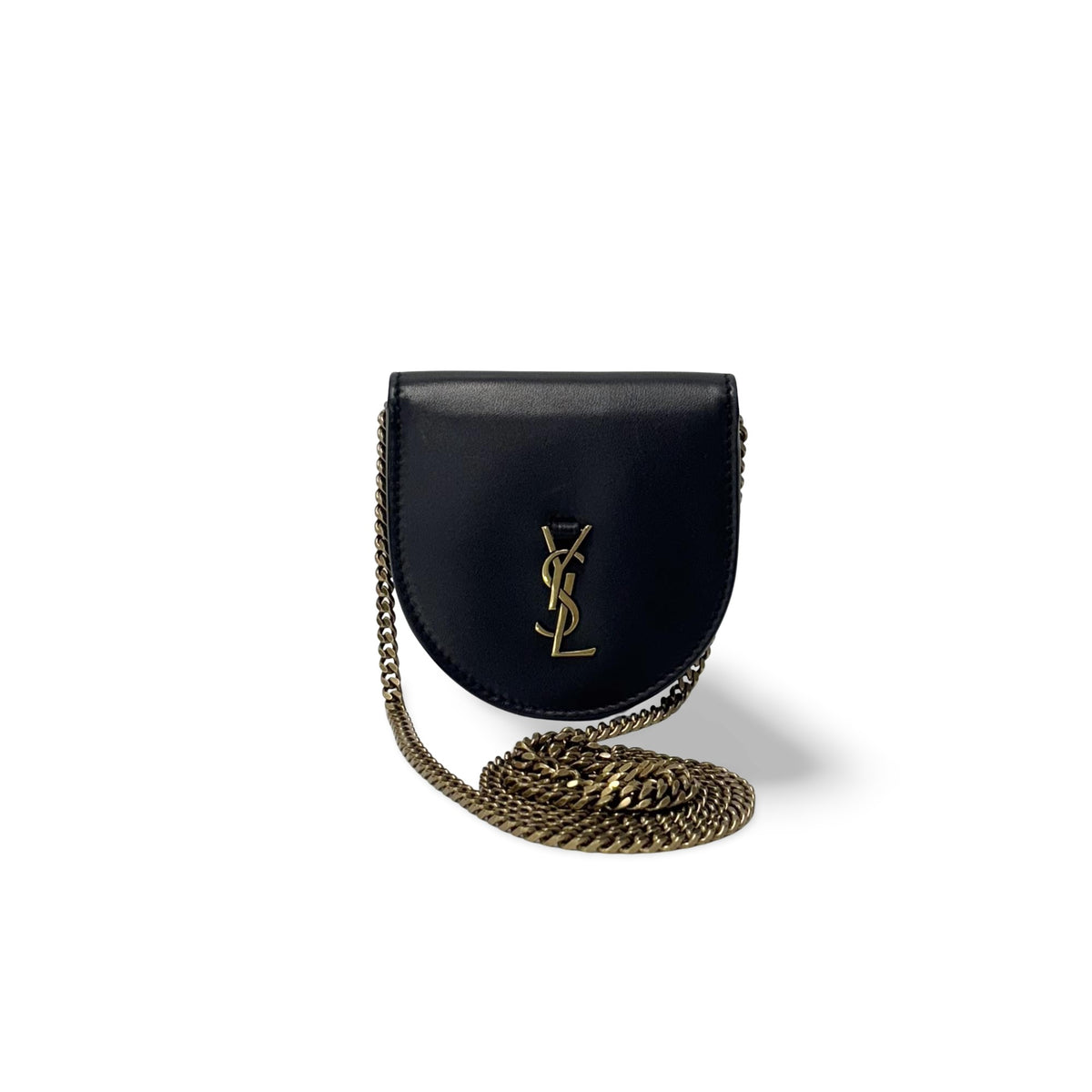 Saint Laurent Kaia Flap Satchel Leather North South