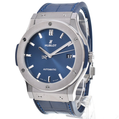 Hublot Classic Fusion Automatic Titanium and Alligator with Rubber 45