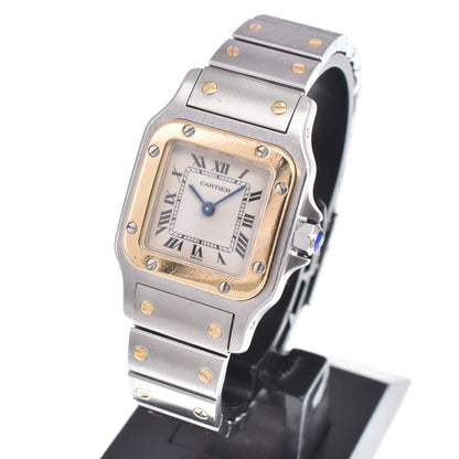 Cartier Santos de Cartier Galbee Quartz Stainless Steel and Yellow Gold 24