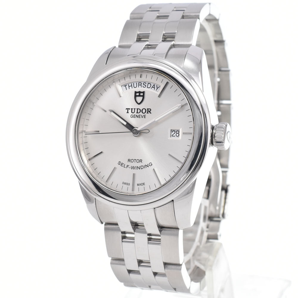 Tudor Glamour Day Date Automatic Stainless Steel with Diamonds 39