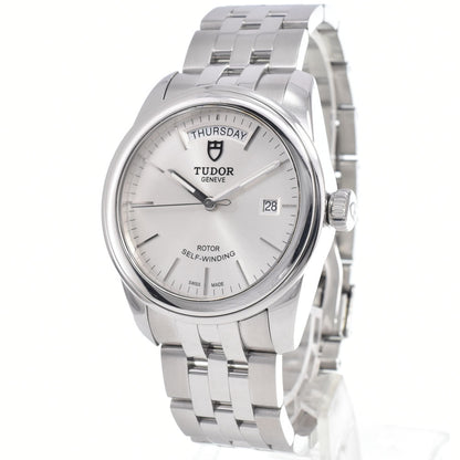 Tudor Glamour Day Date Automatic Stainless Steel with Diamonds 39