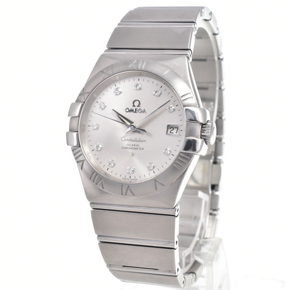 Omega Constellation Co-Axial Chronometer Automatic Stainless Steel with Diamond Markers 35