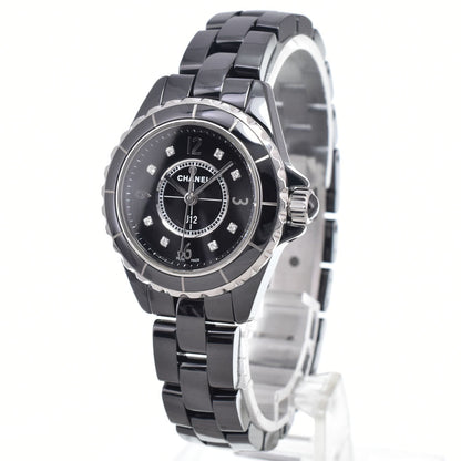 Chanel J12 Quartz Ceramic and Stainless Steel with Diamond Markers 29